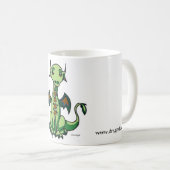 なだめるようなドラゴンのマグ コーヒーマグカップ (正面右)