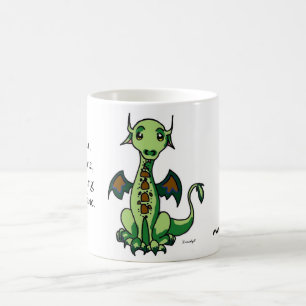 なだめるようなドラゴンのマグ コーヒーマグカップ