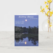 なだめるような沈黙Notecard カード (黄色い花)