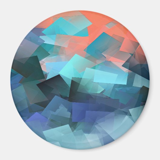 なだめるような海…... マグネット (正面)