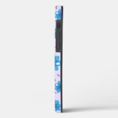 なだらかな青い花柄 Case-Mate iPhoneケース (裏面 / 左)