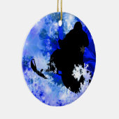 なだれでスノーモービルで行くこと セラミックオーナメント (右)