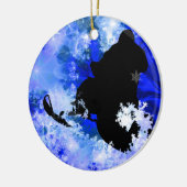 なだれでスノーモービルで行くこと セラミックオーナメント (左)