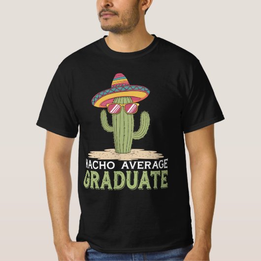 なちょう平均卒業生サボテン卒業式メキシコ Tシャツ (正面)