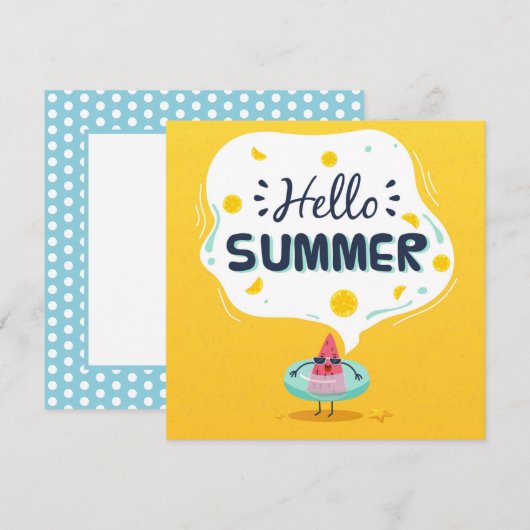 なつ みずやり カード (正面/裏面)