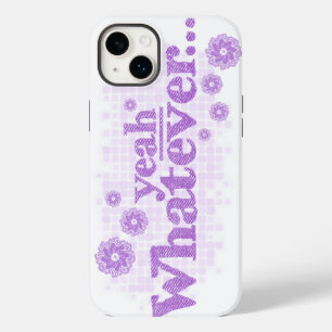 "なにでも" パープル ホワイト グラフィック Case-Mate iPhone 14 PLUSケース