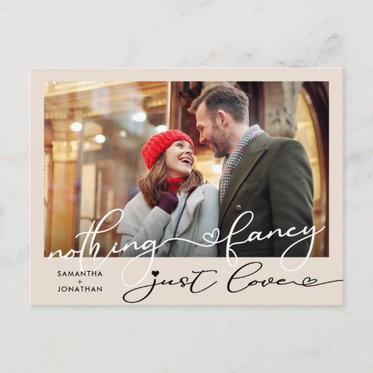 なにもファンシーない、ただの愛の絵の写真 案内ポストカード (正面)