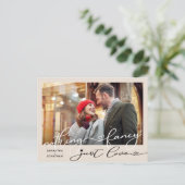 なにもファンシーない、ただの愛の絵の写真 案内ポストカード (スタンド正面)