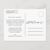 なにもファンシーない、ただの愛の絵の写真 案内ポストカード (裏面)