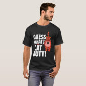なに猫のお尻? 猫 Tシャツ (正面フル)