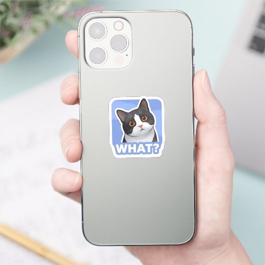 なに?かわいい猫ステッカー - 困った猫のミーム シール (スマートフォン)