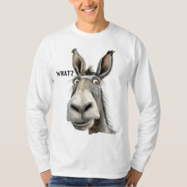 なに？と困惑するロバ Tシャツ