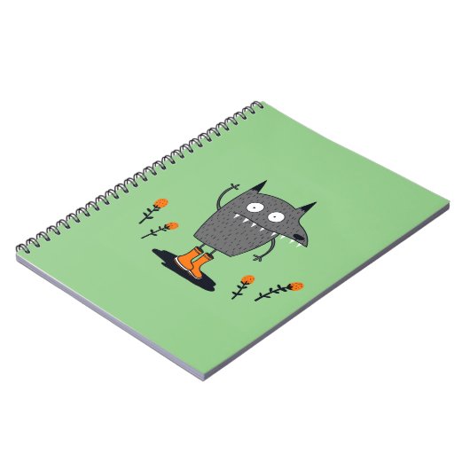 なびくおもしろい怪物 ノートブック (左側)