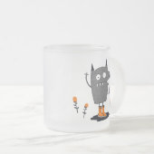 なびくおもしろい怪物 フロストグラスマグカップ (正面右)