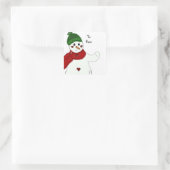 なびくすてき雪だるま スクエアシール (バッグ)