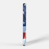 なびくアメリカ国旗 iPhoneケース (右側面)