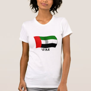 なびくアラブ首長国連邦国旗 Tシャツ
