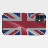 なびくイギリス国旗 – Case-Mate iPhoneケース (裏面(横))