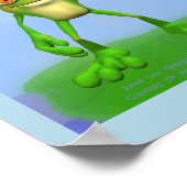 なびくカエルのポスター ポスター (角)