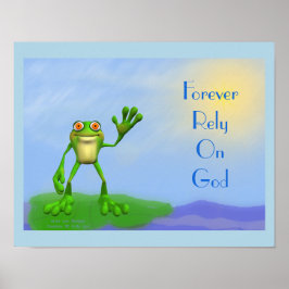 なびくカエルのポスター ポスター