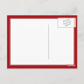 なびくカナダ国旗 ポストカード (裏面)