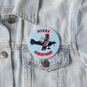 なびくサンタボタン 缶バッジ (インサイチュ)