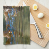 なびくシーオッター キッチンタオル (四つ折り)