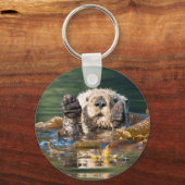 なびくシーオッター キーホルダー (正面)