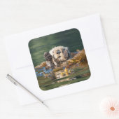 なびくシーオッター スクエアシール (封筒)