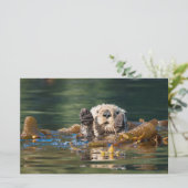 なびくシーオッター 便箋 (スタンド正面)