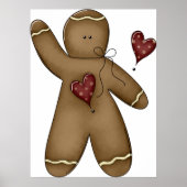 なびくジンジャーブレッドマン ポスター (正面)