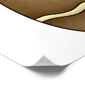 なびくジンジャーブレッドマン ポスター (角)