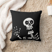 なびくスケルトンハロウィーン クッション (ブランケット)