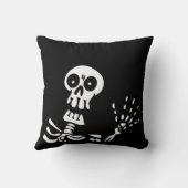 なびくスケルトンハロウィーン クッション (裏面)