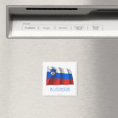 なびくスロベニア国旗の名前 マグネット (インサイチュ (食洗機))