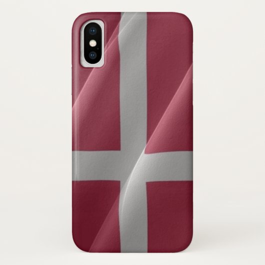 なびくデンマーク国旗 –  Case-Mate iPhoneケース (裏面)