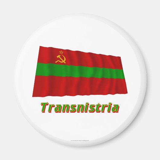 なびくトランスニストリア国旗の名称 マグネット (正面)