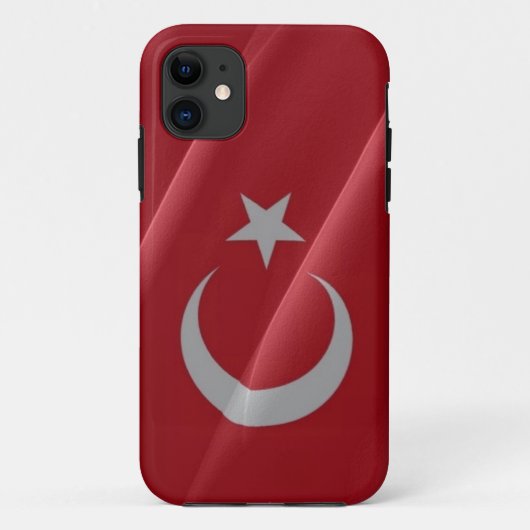 なびくトルコ国旗 – Case-Mate iPhoneケース (裏面)