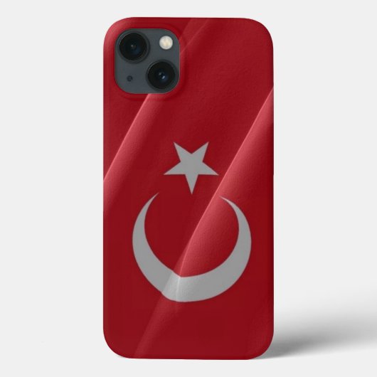 なびくトルコ国旗 – Case-Mate iPhoneケース (裏面)