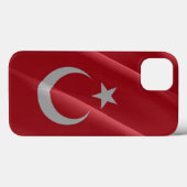 なびくトルコ国旗 – Case-Mate iPhoneケース (裏面 (横))