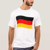 なびくドイツ国旗 Tシャツ (正面)