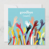 なびくハンズフェアウェルパーティの招待状 招待状 (正面)