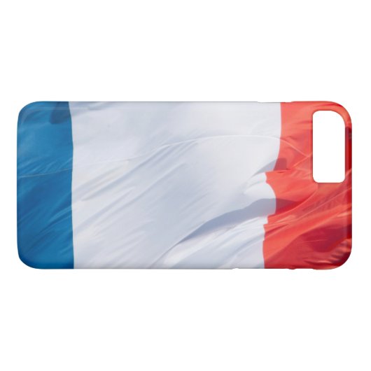 なびくフランス国旗 Case-Mate iPhoneケース (裏面(横))