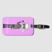 なびくフレンドリーエイリアンサンダー_コーブ ラゲッジタグ (正面横)