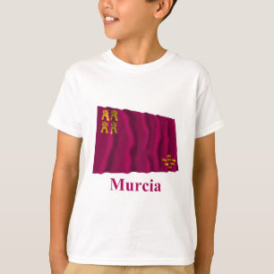 なびくムルシア国旗の名称 Tシャツ