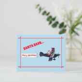 なびくメリーサンタさん ポストカード (スタンド正面)