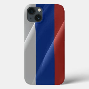 なびくロシアの国旗 –  iPhone 13ケース
