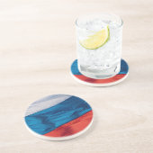 なびくロシア国旗 コースター (側面)