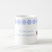 なびく別れ雪だるま コーヒーマグカップ (中央)