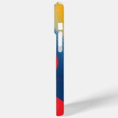 なびく型枠の色（黄、青、赤） Case-Mate iPhoneケース (裏面 / 左)